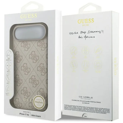 Guess 4G Charms Collection MagSafe - Dėklas iPhone Air (rožinis)