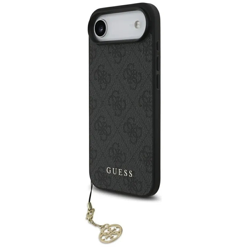 Guess 4G Charms Collection MagSafe – dėklas „iPhone“ (juodas)