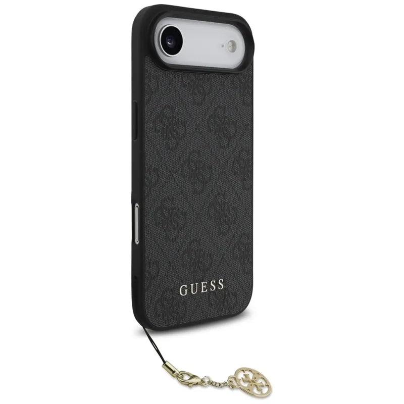 Guess 4G Charms Collection MagSafe – dėklas „iPhone“ (juodas)