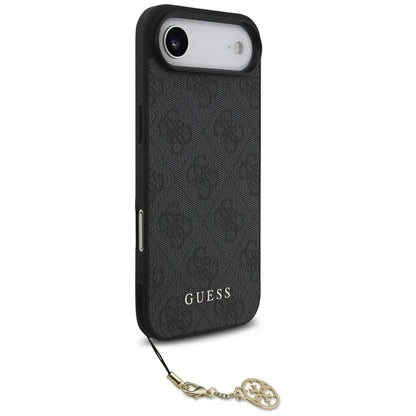 Guess 4G Charms Collection MagSafe – dėklas „iPhone“ (juodas)