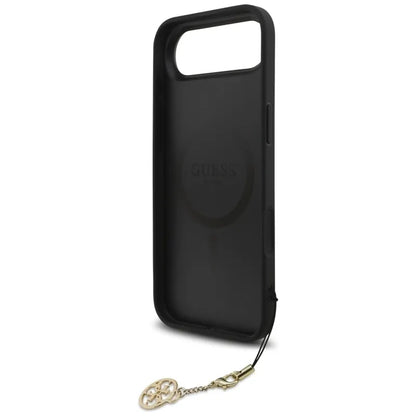 Guess 4G Charms Collection MagSafe – dėklas „iPhone“ (juodas)