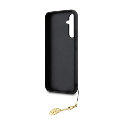 Guess 4G Charms kolekcija – dėklas Samsung Galaxy S23 FE (rudas)