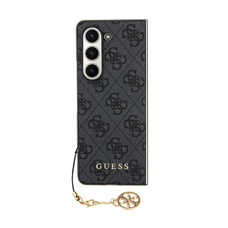 Guess 4G Charms kolekcija – „Samsung Galaxy Z Fold 5“ dėklas (pilka)