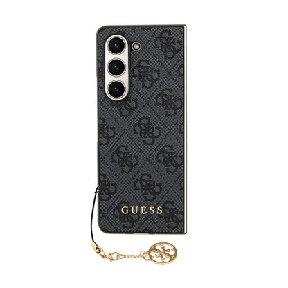 Guess 4G Charms kolekcija – „Samsung Galaxy Z Fold 5“ dėklas (pilka)