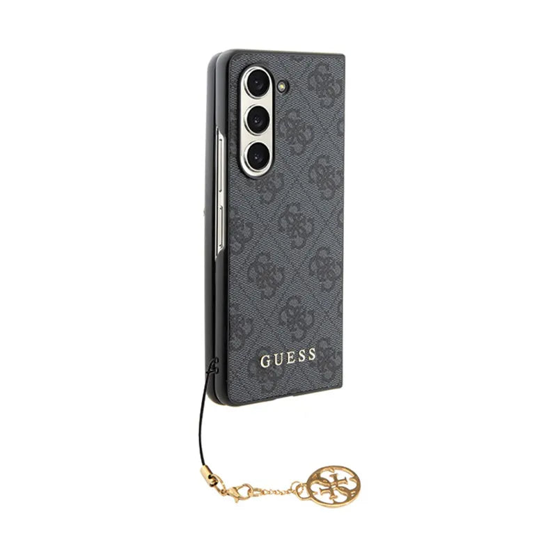 Guess 4G Charms kolekcija – „Samsung Galaxy Z Fold 5“ dėklas (pilka)