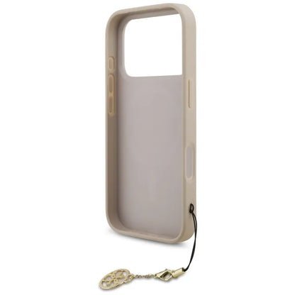 Guess 4G Charms kolekcijos MagSafe dėklas - iPhone 17 Pro (rožinis)