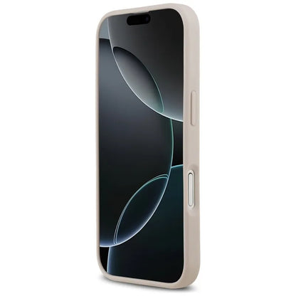 Guess 4G Circle Classic Logo MagSafe - Dėklas iPhone 17 (rožinis)