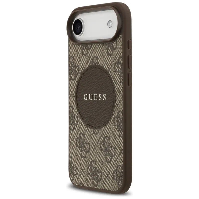 Guess 4G Circle Classic Logo MagSafe – Dėklas iPhone Air (Ruda)