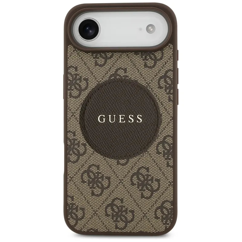 Guess 4G Circle Classic Logo MagSafe – Dėklas iPhone Air (Ruda)