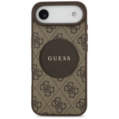 Guess 4G Circle Classic Logo MagSafe – Dėklas iPhone Air (Ruda)