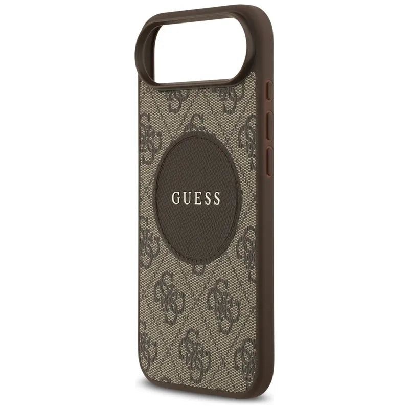 Guess 4G Circle Classic Logo MagSafe – Dėklas iPhone Air (Ruda)