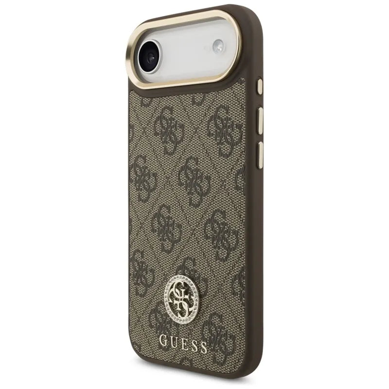 Guess 4G Cirkonio Logotipas MagSafe Dėklas iPhone Air (Rudos)
