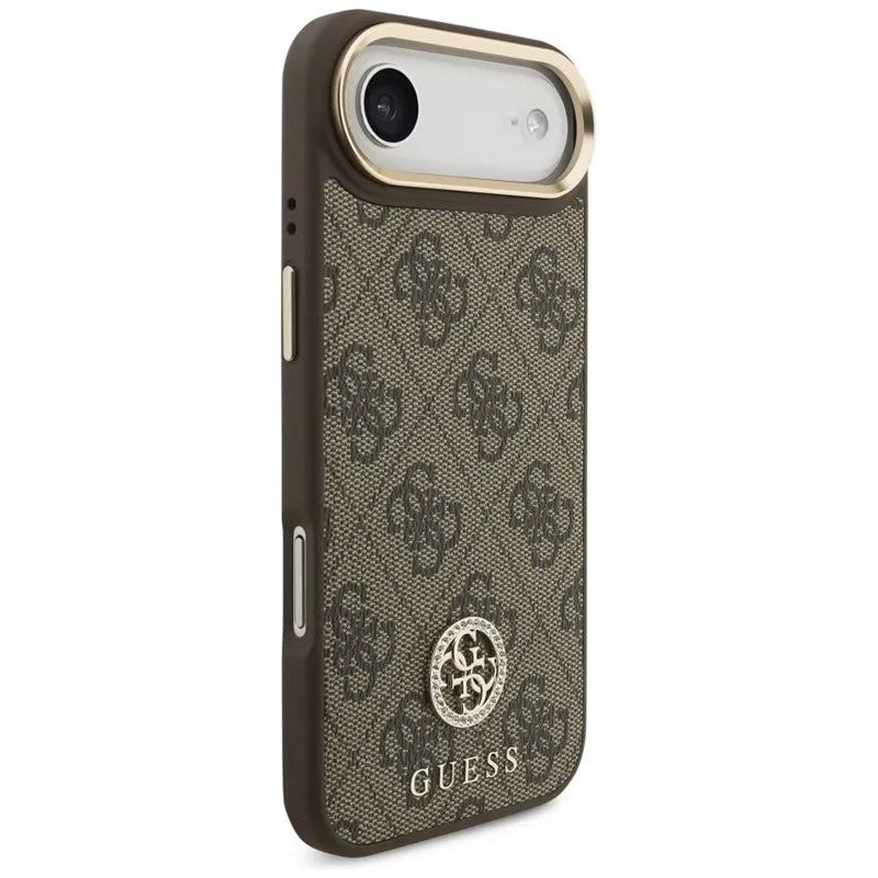 Guess 4G Cirkonio Logotipas MagSafe Dėklas iPhone Air (Rudos)