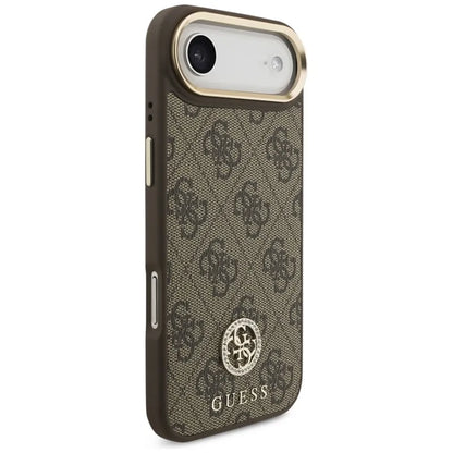 Guess 4G Cirkonio Logotipas MagSafe Dėklas iPhone Air (Rudos)