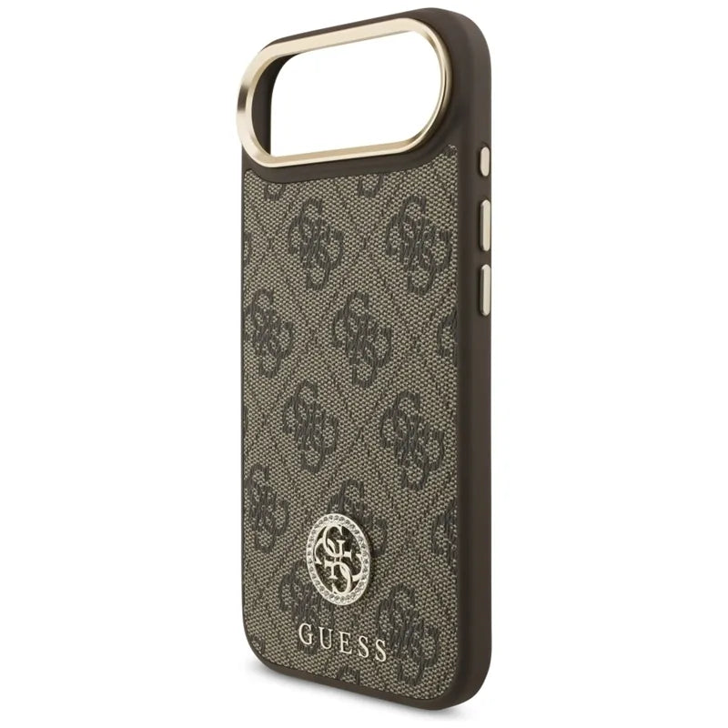 Guess 4G Cirkonio Logotipas MagSafe Dėklas iPhone Air (Rudos)