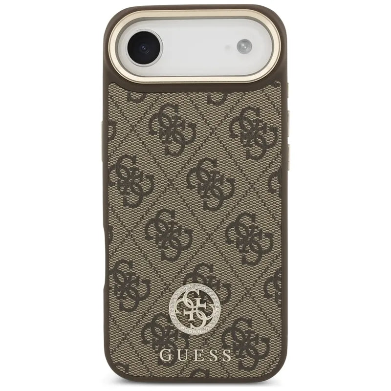 Guess 4G Cirkonio Logotipas MagSafe Dėklas iPhone Air (Rudos)