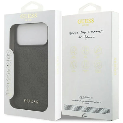 Guess 4G Classic - Dėklas iPhone 17 Pro Max (juodas)