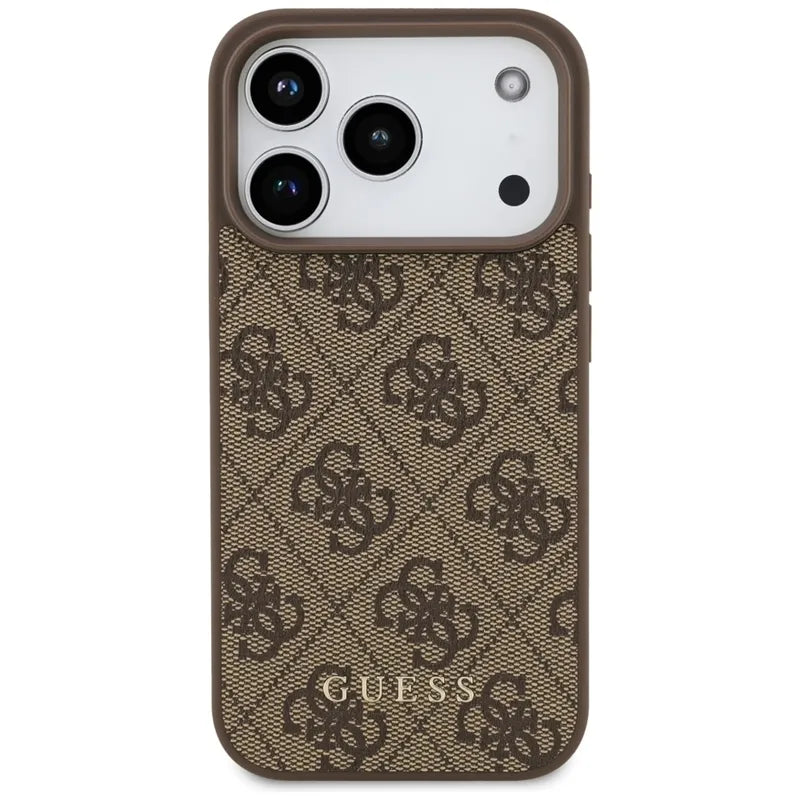Guess 4G Classic - Dėklas iPhone 17 Pro (rudas)