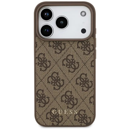 Guess 4G Classic - Dėklas iPhone 17 Pro (rudas)