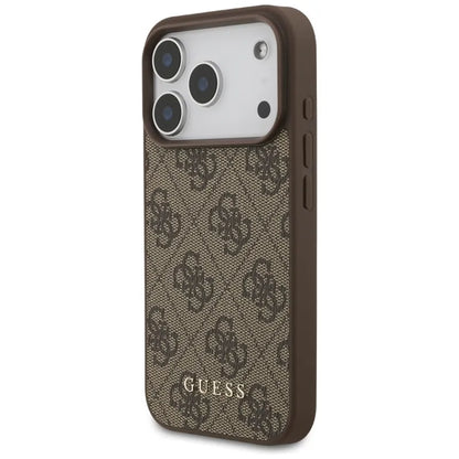 Guess 4G Classic - Dėklas iPhone 17 Pro (rudas)