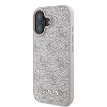 Guess 4G Classic – dėklas, skirtas „iPhone 16“ (rožinis)