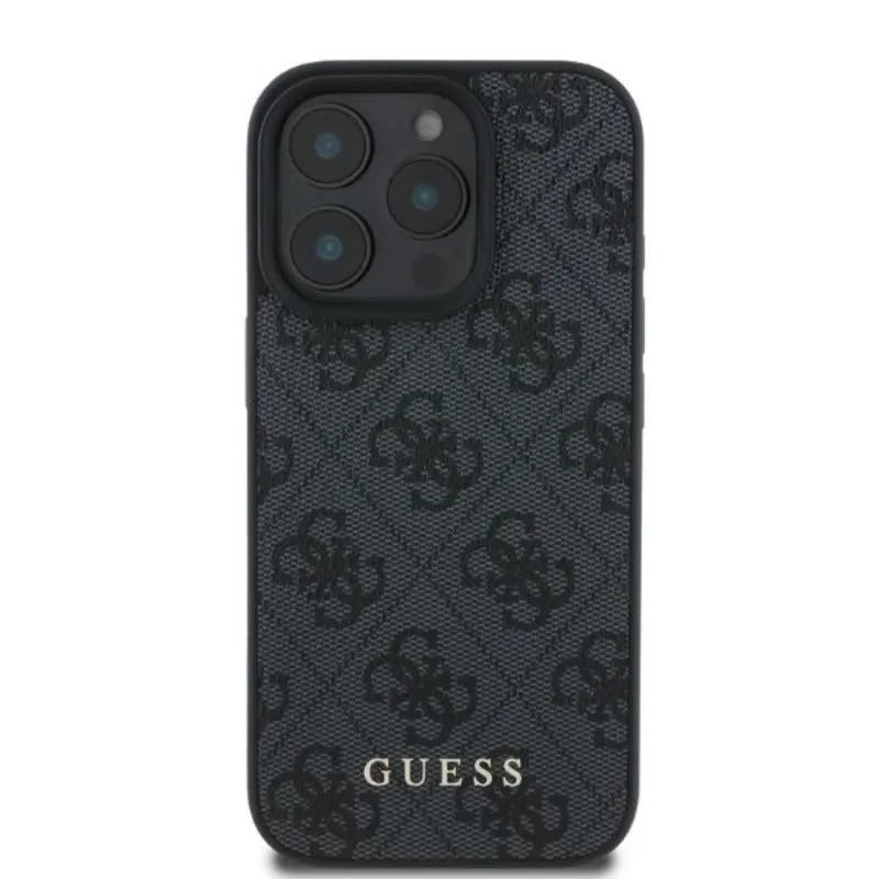 Guess 4G Classic – „iPhone 16 Pro Max“ dėklas (juodas)
