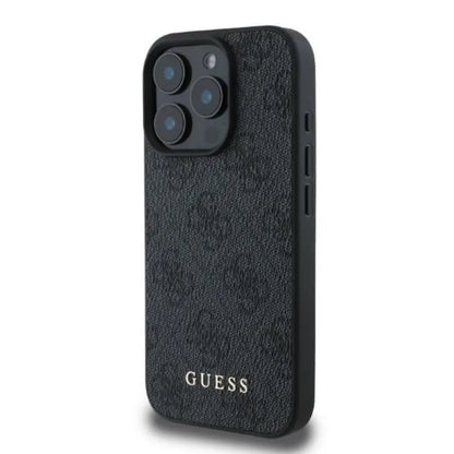 Guess 4G Classic – „iPhone 16 Pro Max“ dėklas (juodas)