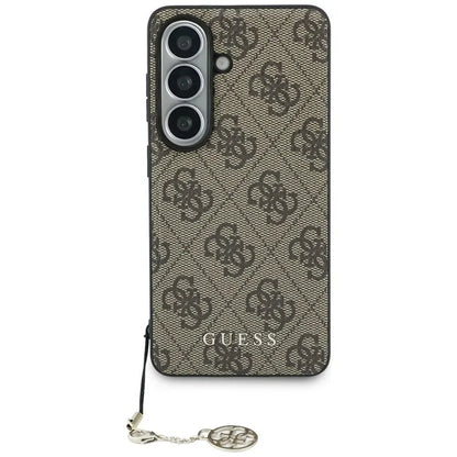 Guess 4G Classic Logo Charm MagSafe dėklas Samsung Galaxy S26 (Rudas)