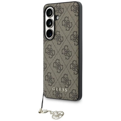 Guess 4G Classic Logo Charm MagSafe dėklas Samsung Galaxy S26 (Rudas)