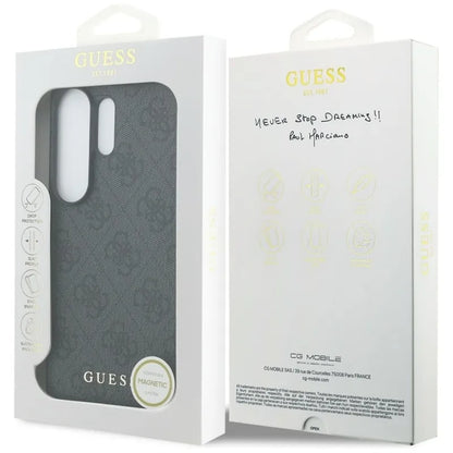 Guess 4G Classic Logo Charm MagSafe dėklas - Samsung Galaxy S26 Ultra (Juodas)