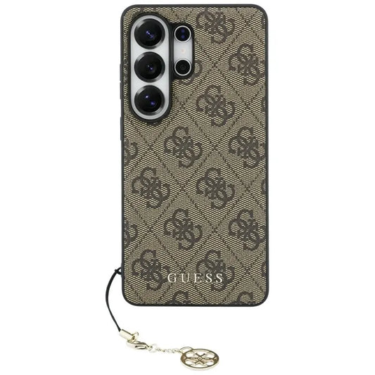 „Guess“ 4G Classic Logo Charm MagSafe dėklas – Samsung Galaxy S26 Ultra (rudas)