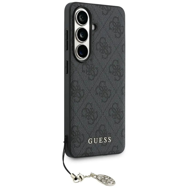 Guess 4G Classic Logo Charm MagSafe - Samsung Galaxy S26 dėklas (Juodas)
