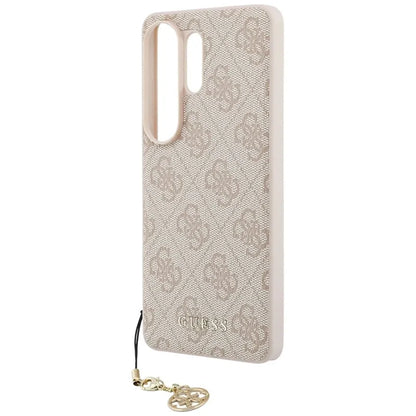 Guess 4G Classic Logo Charm MagSafe - Samsung Galaxy S26 Ultra dėklas (Rožinis)