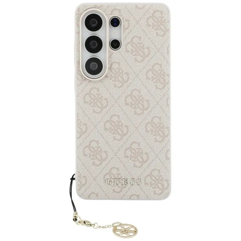 Guess 4G Classic Logo Charm MagSafe - Samsung Galaxy S26 Ultra dėklas (Rožinis)