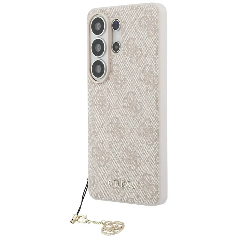 Guess 4G Classic Logo Charm MagSafe - Samsung Galaxy S26 Ultra dėklas (Rožinis)