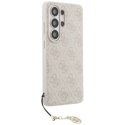Guess 4G Classic Logo Charm MagSafe - Samsung Galaxy S26 Ultra dėklas (Rožinis)