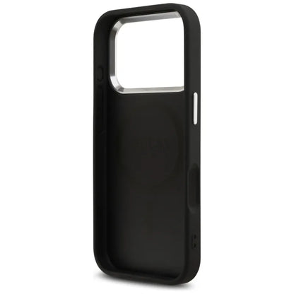 Guess 4G Classic Logo MagSafe - dėklas iPhone 17 Pro (juodas)