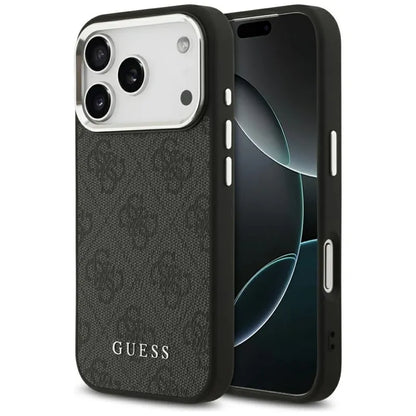 Guess 4G Classic Logo MagSafe - dėklas iPhone 17 Pro (juodas)