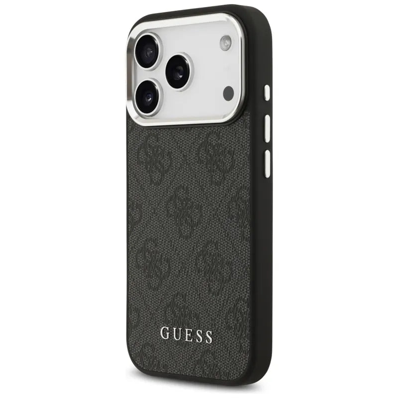Guess 4G Classic Logo MagSafe - dėklas iPhone 17 Pro (juodas)