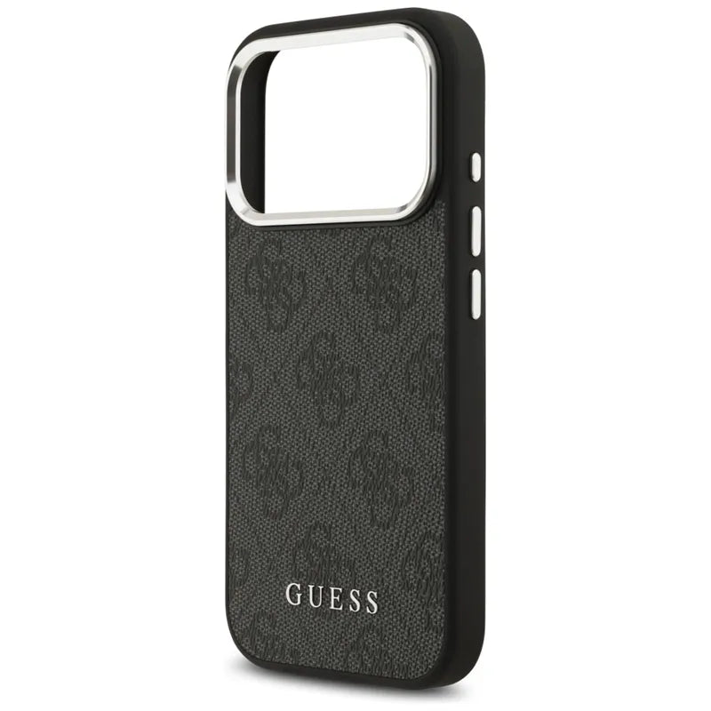 Guess 4G Classic Logo MagSafe - dėklas iPhone 17 Pro (juodas)