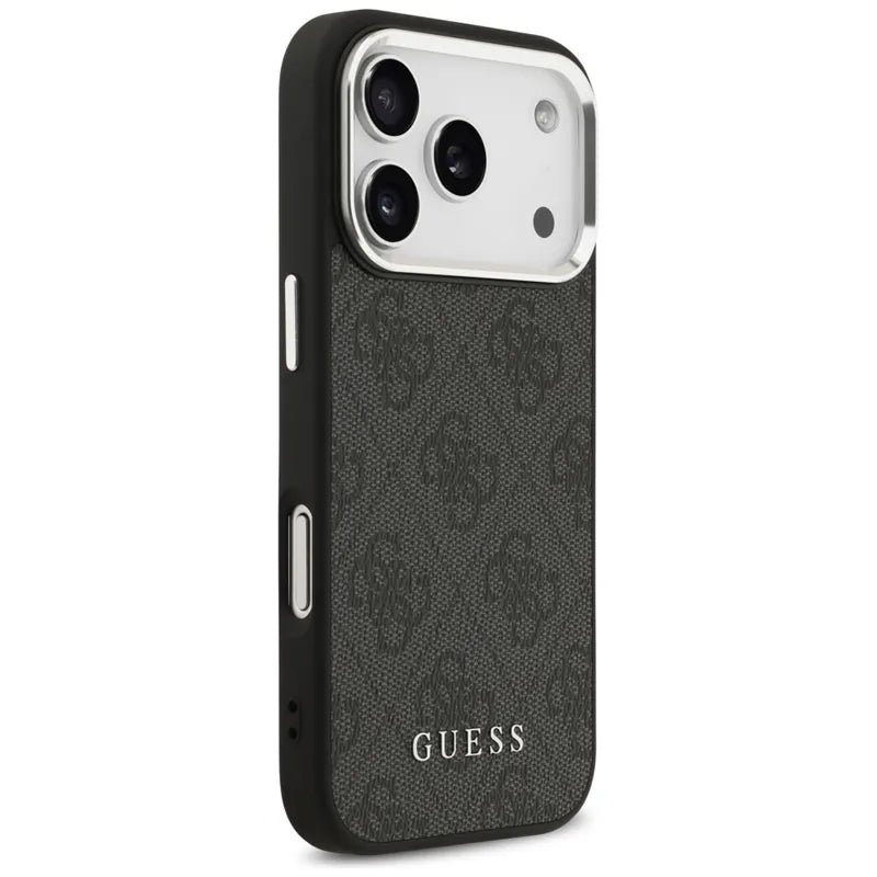 Guess 4G Classic Logo MagSafe - dėklas iPhone 17 Pro (juodas)