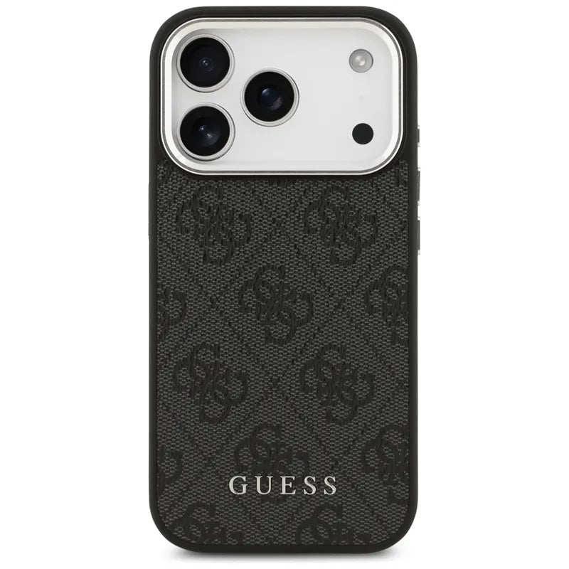 Guess 4G Classic Logo MagSafe - dėklas iPhone 17 Pro (juodas)