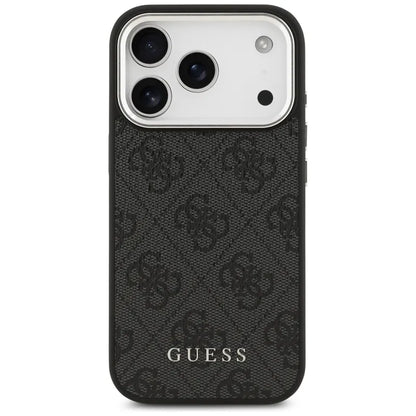 Guess 4G Classic Logo MagSafe - dėklas iPhone 17 Pro (juodas)