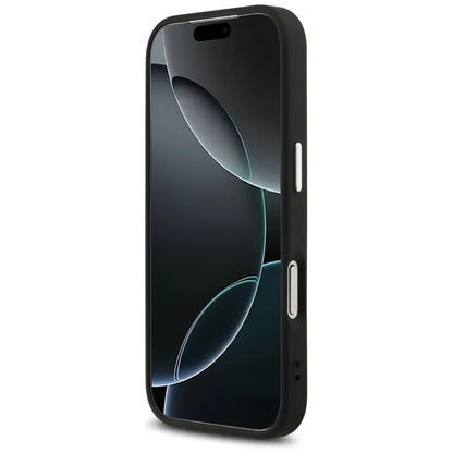 Guess 4G Classic Logo MagSafe - dėklas iPhone 17 Pro (juodas)