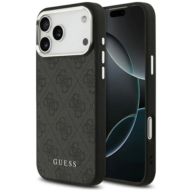 Guess 4G Classic Logo MagSafe – dėklas iPhone 17 Pro Max (juodas)