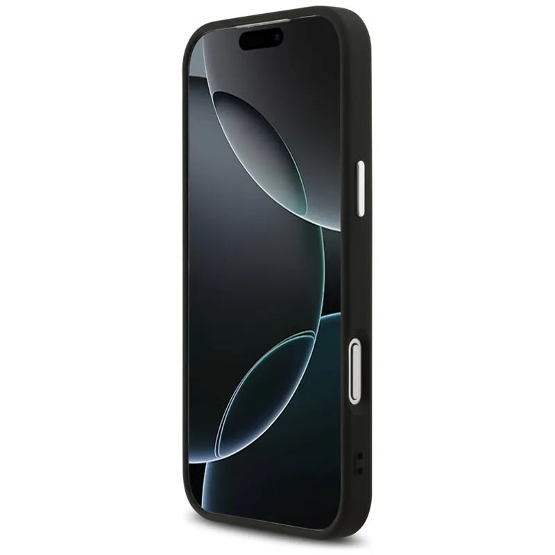 Guess 4G Classic Logo MagSafe – dėklas iPhone 17 Pro Max (juodas)