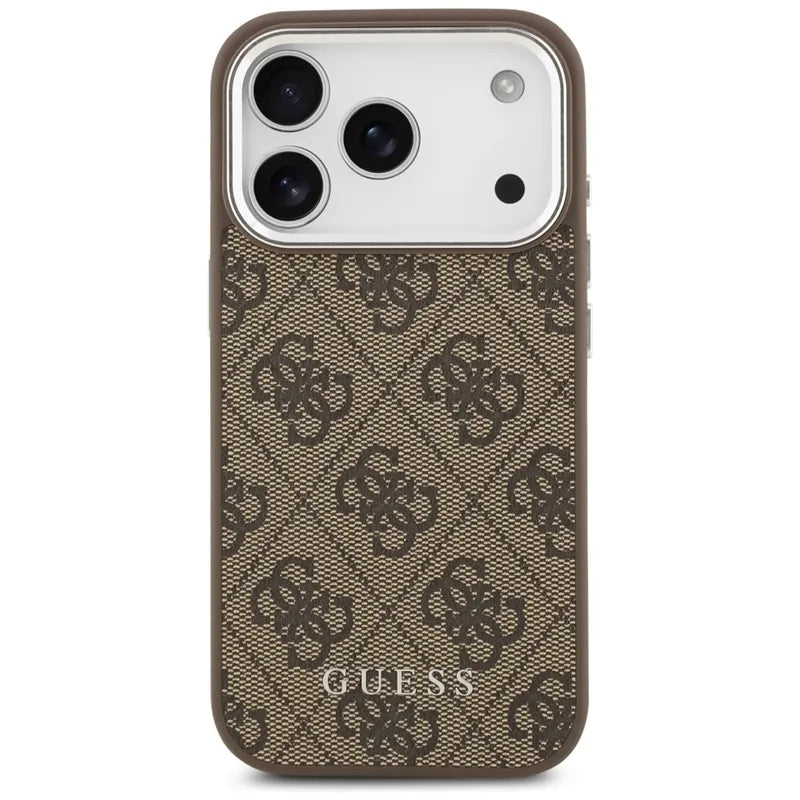Guess 4G Classic Logo MagSafe – dėklas iPhone 17 Pro Max (rudos spalvos)