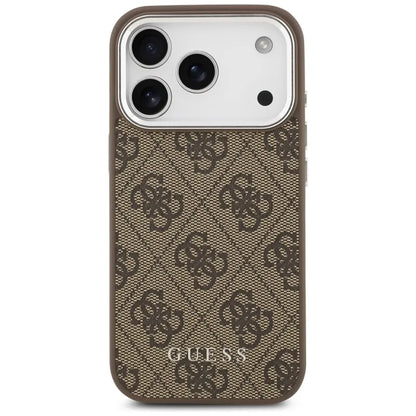 Guess 4G Classic Logo MagSafe – dėklas iPhone 17 Pro Max (rudos spalvos)