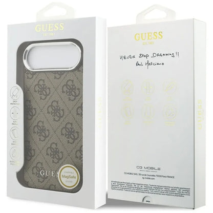 Guess 4G Classic Logo MagSafe - dėklas telefonui iPhone Air (rudas)