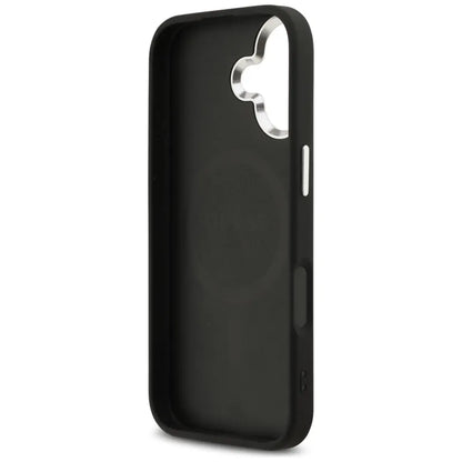 Guess 4G Classic Logo MagSafe – iPhone 17 dėklas (juodas)